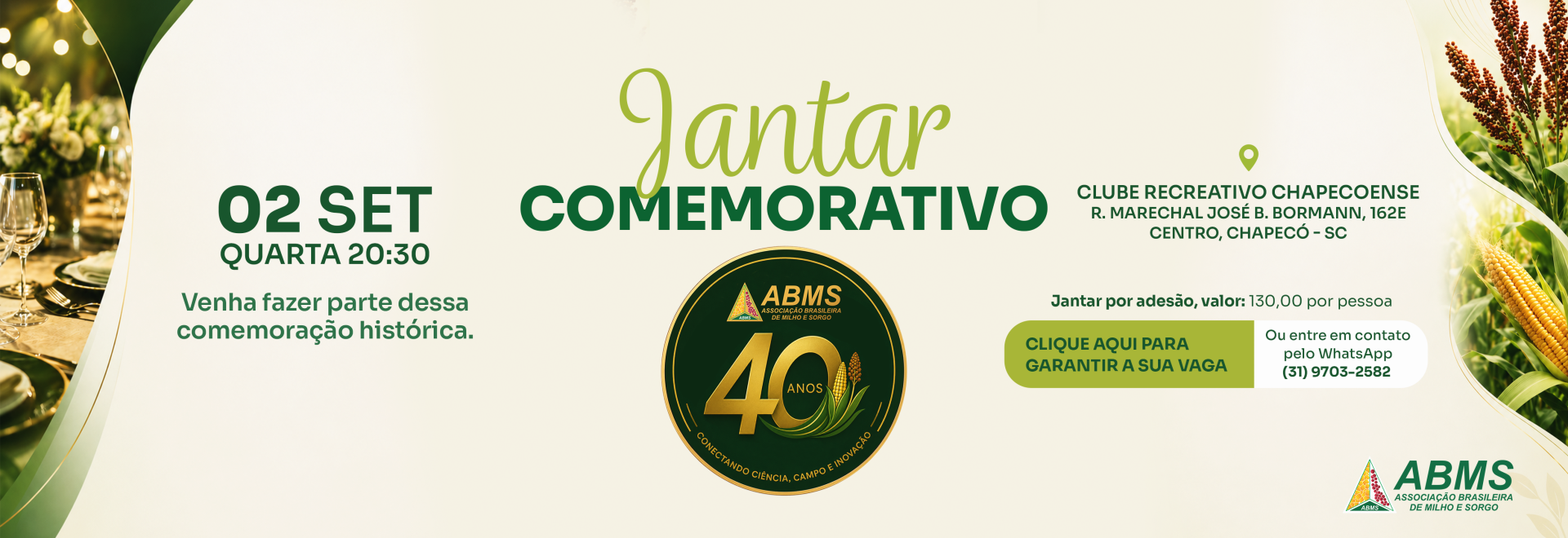 Jantar comemorativo
